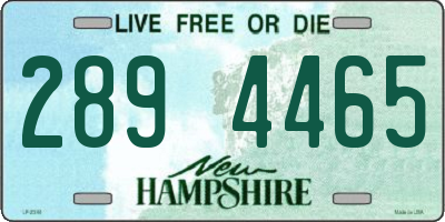 NH license plate 2894465
