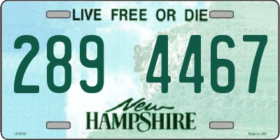 NH license plate 2894467