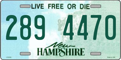 NH license plate 2894470