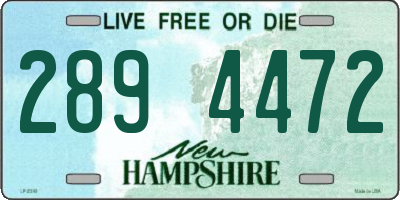 NH license plate 2894472