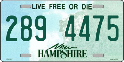 NH license plate 2894475