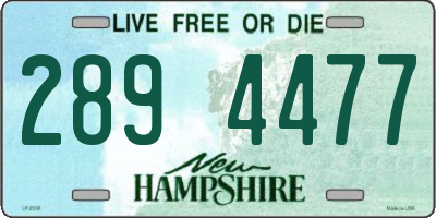 NH license plate 2894477