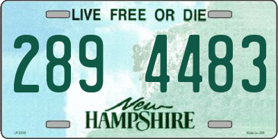 NH license plate 2894483
