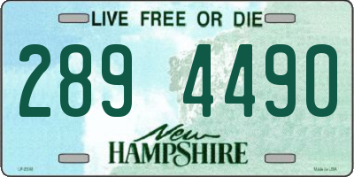 NH license plate 2894490