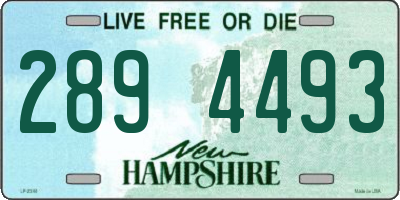 NH license plate 2894493
