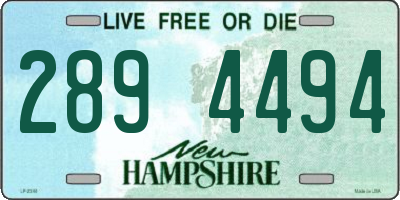 NH license plate 2894494