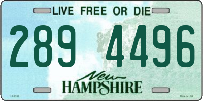 NH license plate 2894496