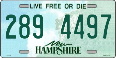 NH license plate 2894497