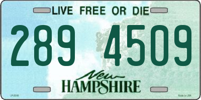NH license plate 2894509