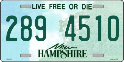 NH license plate 2894510