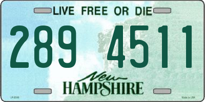 NH license plate 2894511