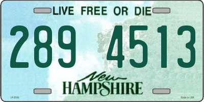 NH license plate 2894513