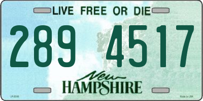 NH license plate 2894517