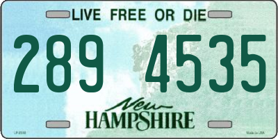 NH license plate 2894535