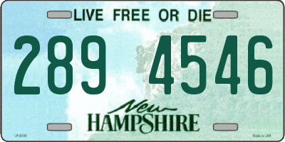 NH license plate 2894546