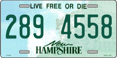 NH license plate 2894558