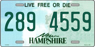 NH license plate 2894559