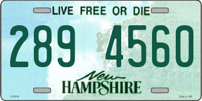 NH license plate 2894560