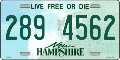 NH license plate 2894562