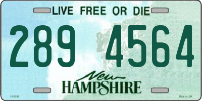 NH license plate 2894564
