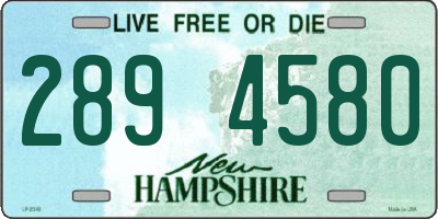 NH license plate 2894580