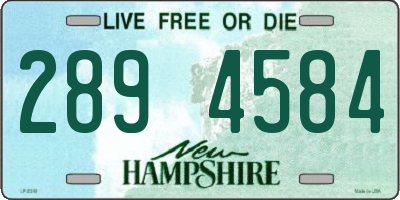 NH license plate 2894584
