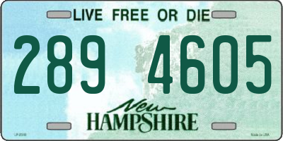 NH license plate 2894605