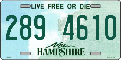 NH license plate 2894610