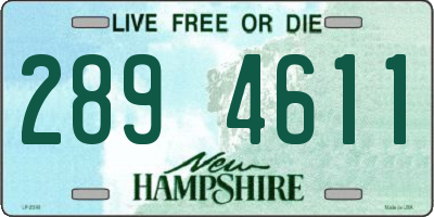 NH license plate 2894611