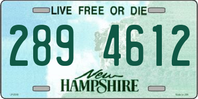 NH license plate 2894612