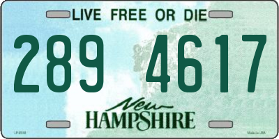 NH license plate 2894617
