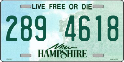 NH license plate 2894618