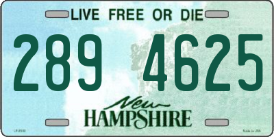 NH license plate 2894625