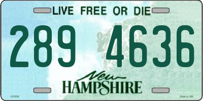 NH license plate 2894636