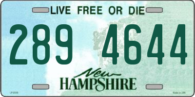 NH license plate 2894644