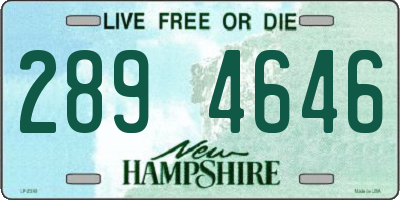 NH license plate 2894646