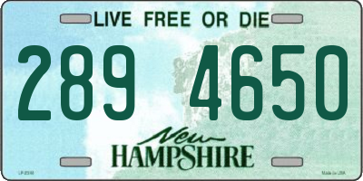 NH license plate 2894650