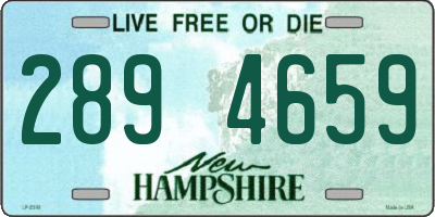 NH license plate 2894659
