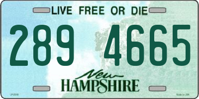 NH license plate 2894665