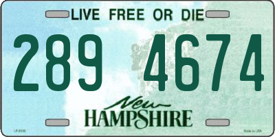 NH license plate 2894674