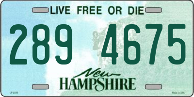 NH license plate 2894675