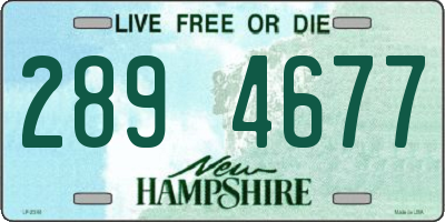 NH license plate 2894677