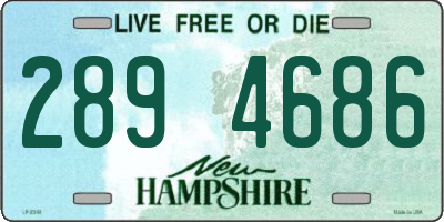 NH license plate 2894686