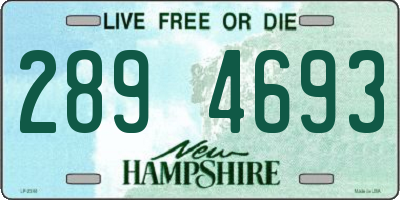 NH license plate 2894693
