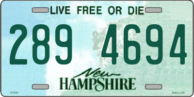 NH license plate 2894694