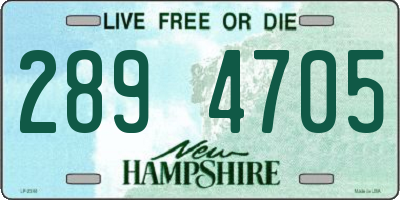 NH license plate 2894705
