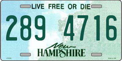 NH license plate 2894716