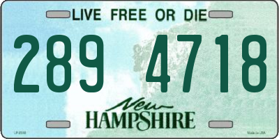 NH license plate 2894718