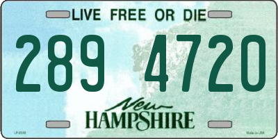 NH license plate 2894720