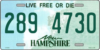 NH license plate 2894730